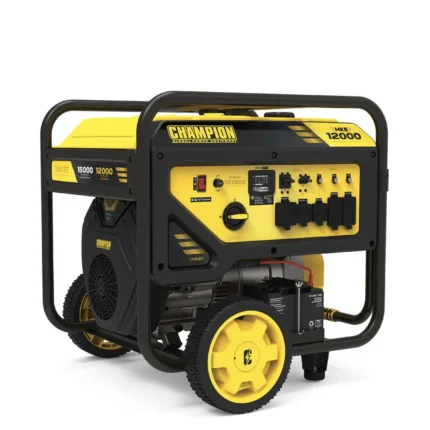 Champion 12000 Watt Portable Generator with Electric Start + CO Shield