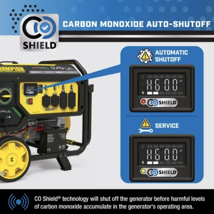 Champion 7500 Watt Dual Fuel Portable Generator Electric Start with CO Shield - Image 2