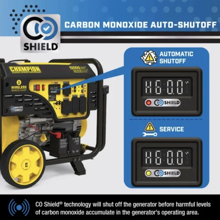 Champion 8000 Watt Portable Generator with Remote Start + CO Shield - Image 2