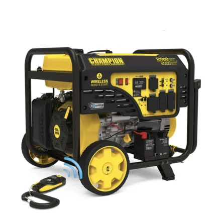 Champion 8000 Watt Portable Generator with Remote Start + CO Shield