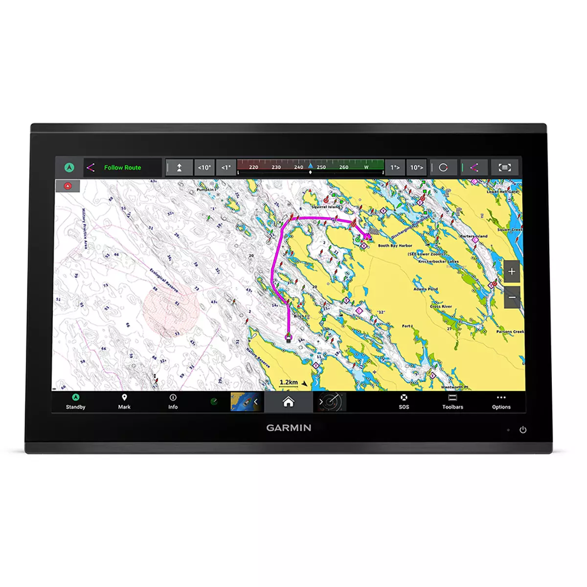 Garmin-GPSMAP-9022-22-inch-4K-IPS-touchscreen-showing-ultra-high-definition-navigation-charts.webp Garmin GPSMAP 9022 Chartplotter
